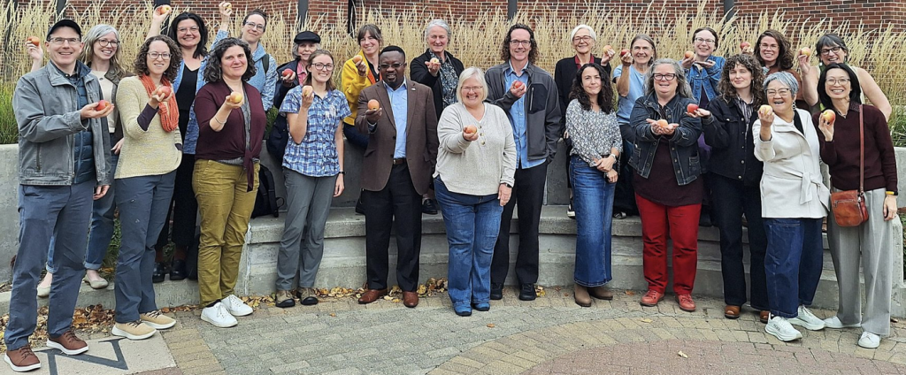 members of NC1198 gather at Univ of MN for an Apple Crunch photo